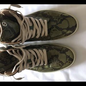 Gucci Genuine Snake Skin High Top Sneaker - image 1